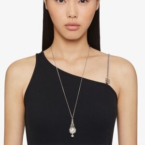 Givenchy Pearling necklace in metal with pearls and crystals